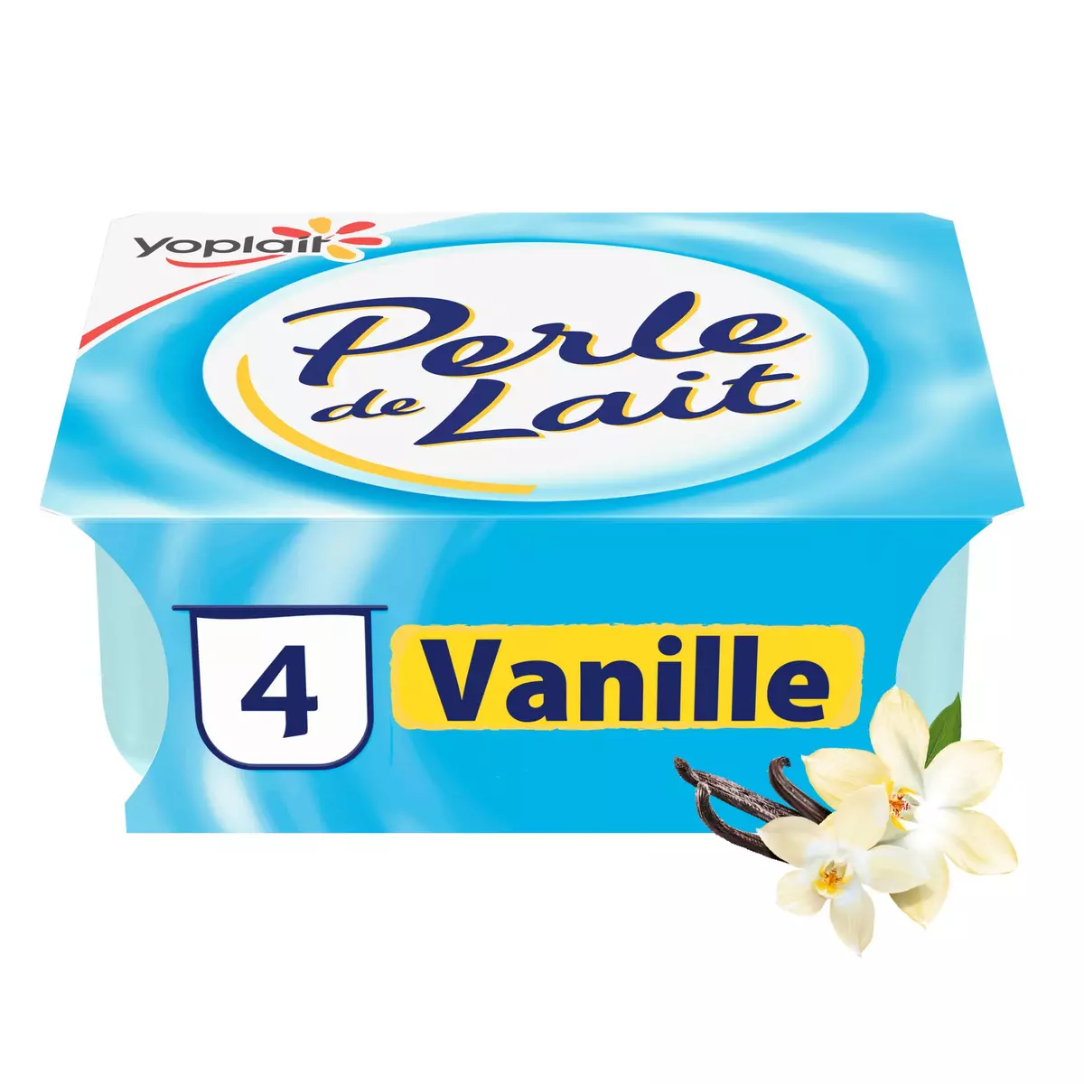PERLE DE LAIT Yaourt brassé à la vanille 4x125g