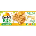 GERBLE BIO Petit Dej biscuit céréales et miel bio 9 biscuits 132g