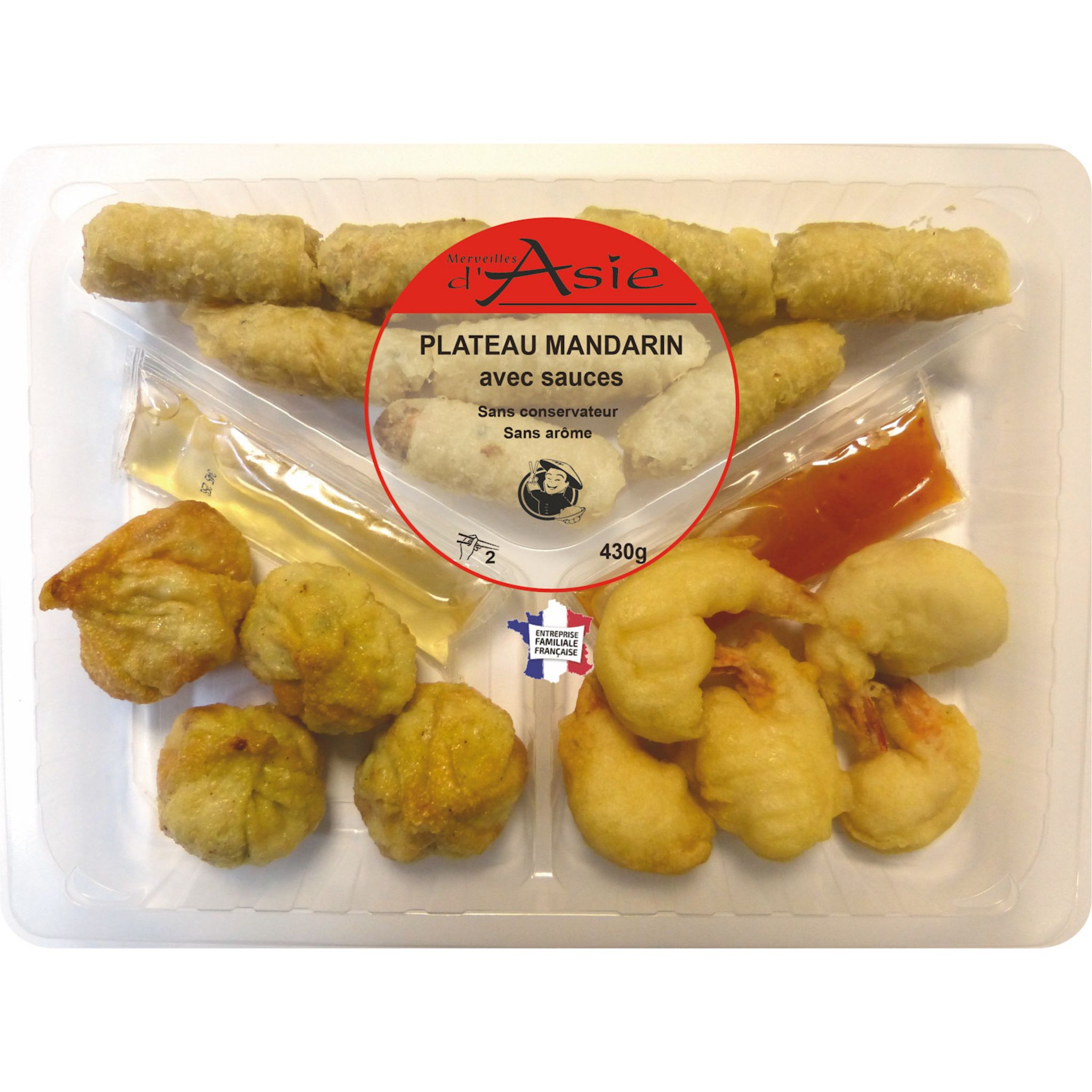 MERVEILLES D'ASIE Plateau mandarin avec sauces 430g