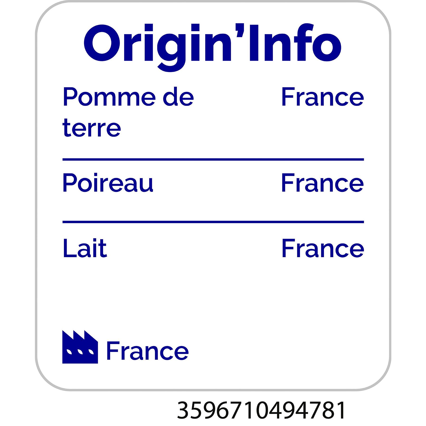 Voir la diapositive 4 : AUCHAN Soupe veloutée poireaux pommes de terre 2 personnes 2x30cl