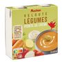 Voir la diapositive 2 : AUCHAN Soupe veloutée de légumes pointe de crème 2 personnes 2x30cl