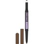 Voir la diapositive 2 : MAYBELLINE Express brow crayon à sourcils duo 025 brunette 1 crayon