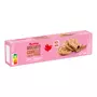 AUCHAN Less Sugar Biscuits cannelle saveur pomme 4x4 biscuits 130g