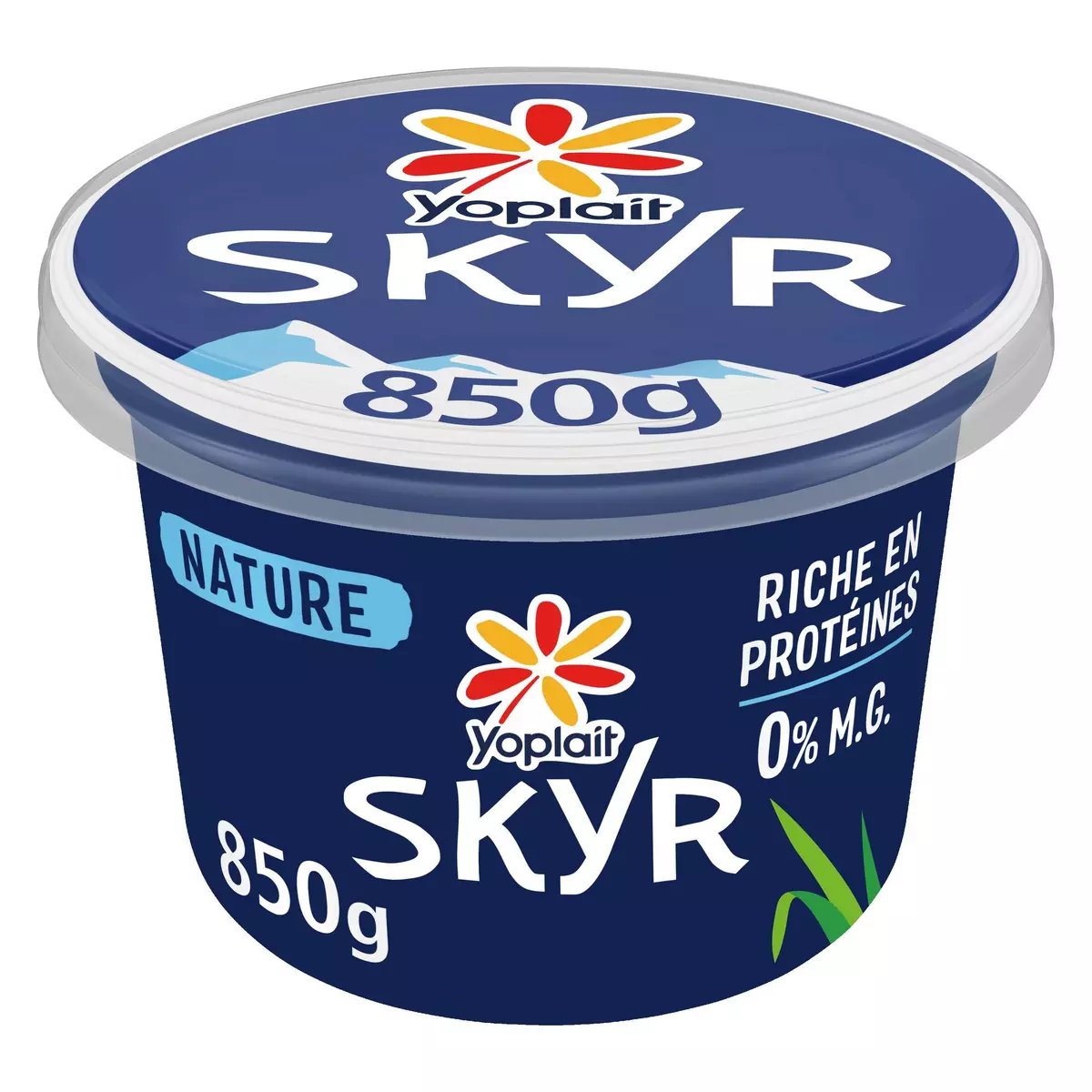 YOPLAIT Skyr nature 0% recette islandaise 8/9 parts 850g