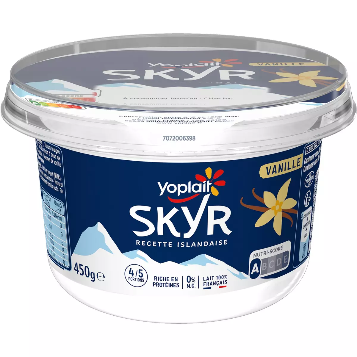 YOPLAIT Skyr saveur vanille recette islandaise 4-5 parts 450g
