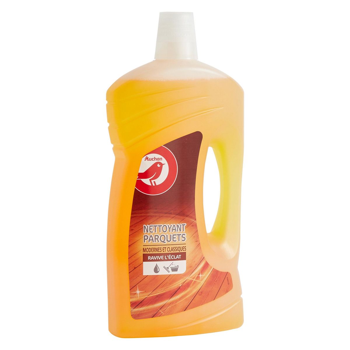 AUCHAN Nettoyant liquide parquets stratifiés et classiques 1l