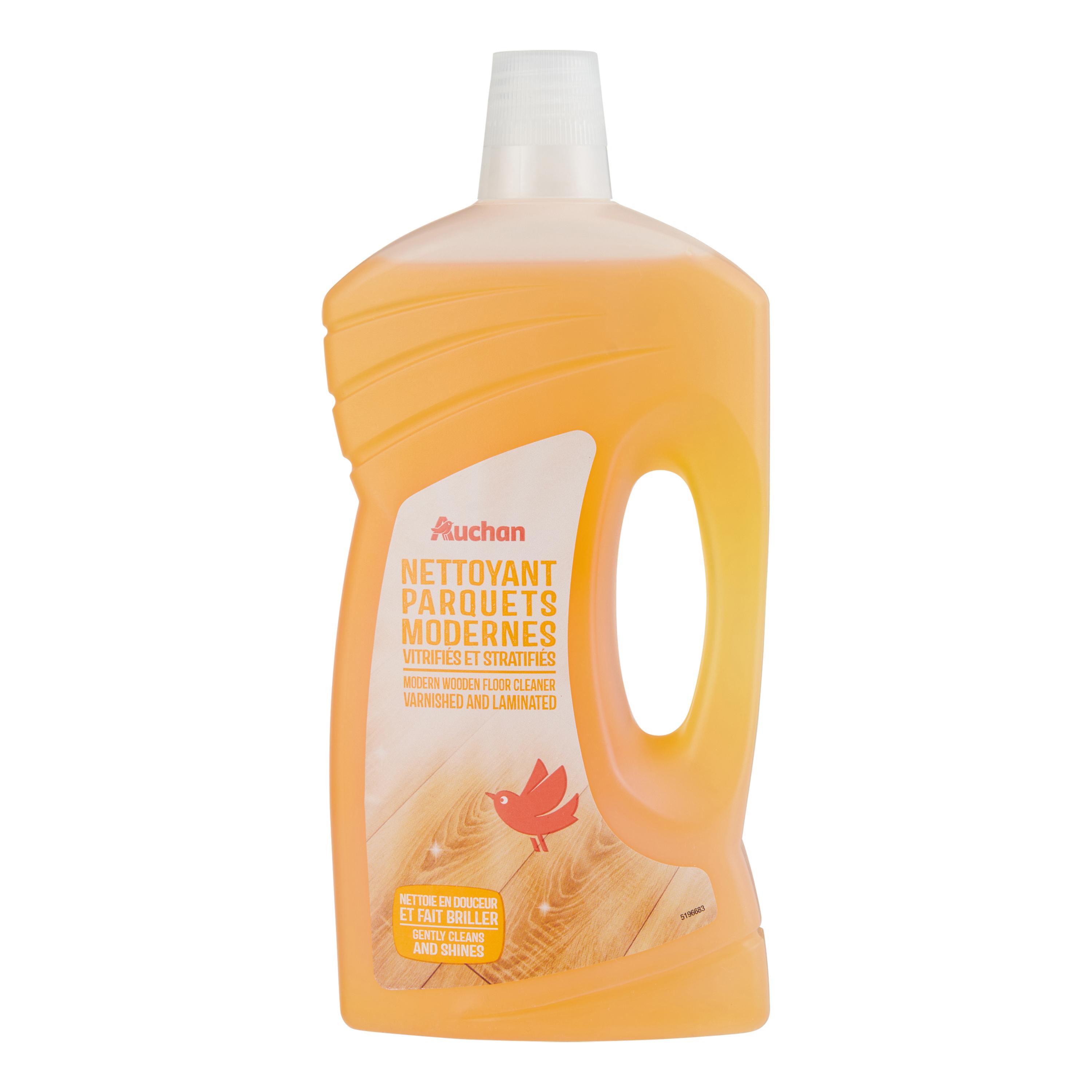 Voir la diapositive 3 : AUCHAN Nettoyant liquide parquets stratifiés et classiques 1l
