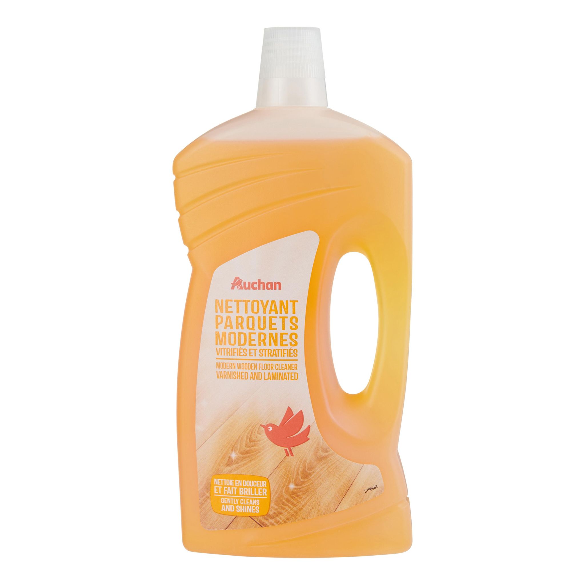 Voir la diapositive 3 : AUCHAN Nettoyant liquide parquets stratifiés et classiques 1l