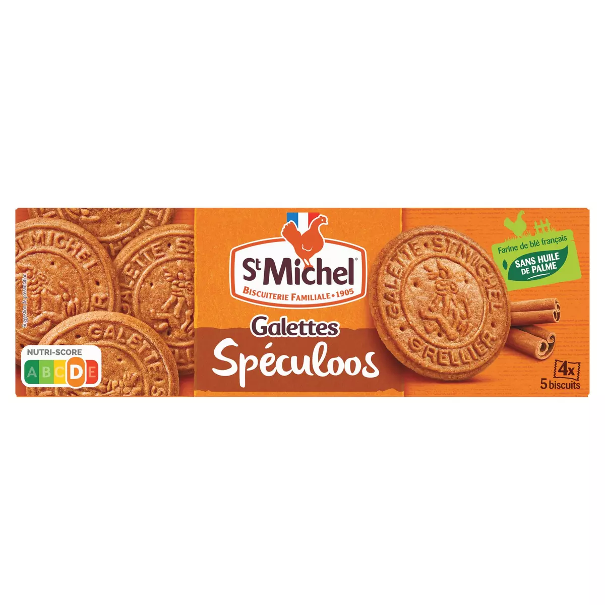ST MICHEL Galettes spéculoos sachets individuels 4x5 biscuits 130g