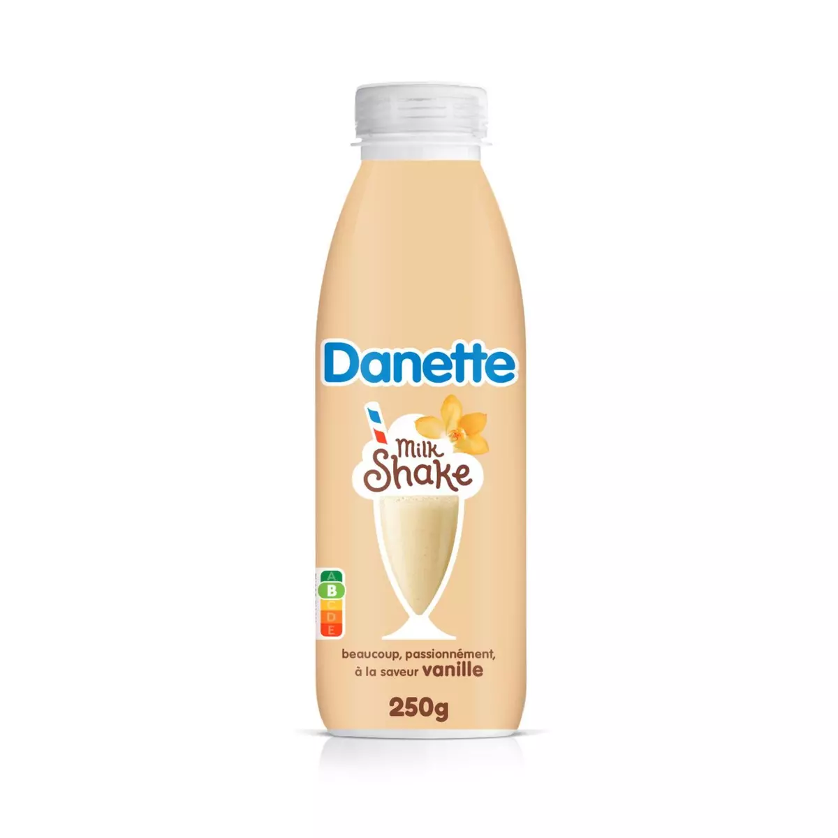 DANETTE Milkshake - Boisson lactée à la vanille 250g