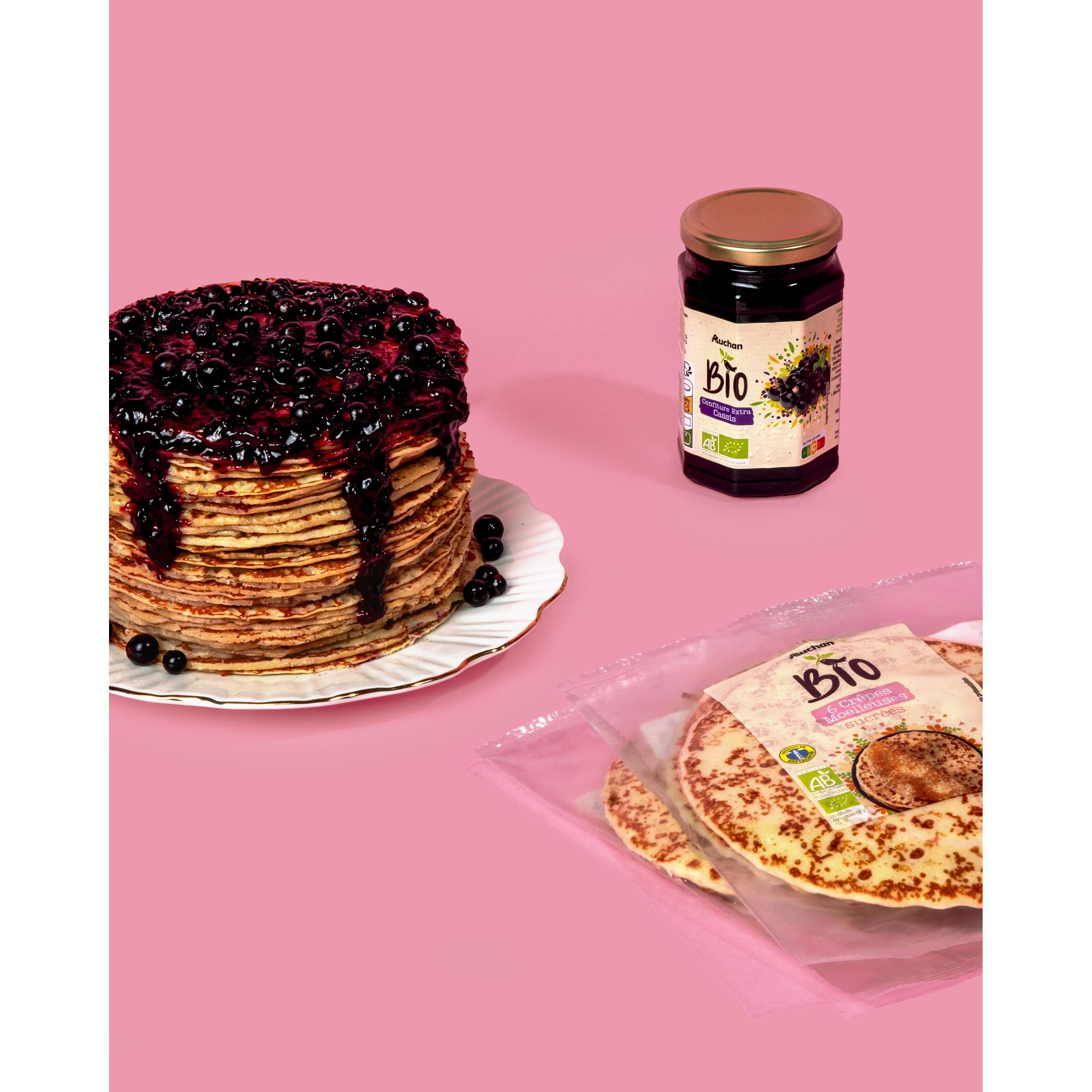 Voir la diapositive 2 : AUCHAN BIO Crêpes moelleuses sucrées 6 pièces 210g