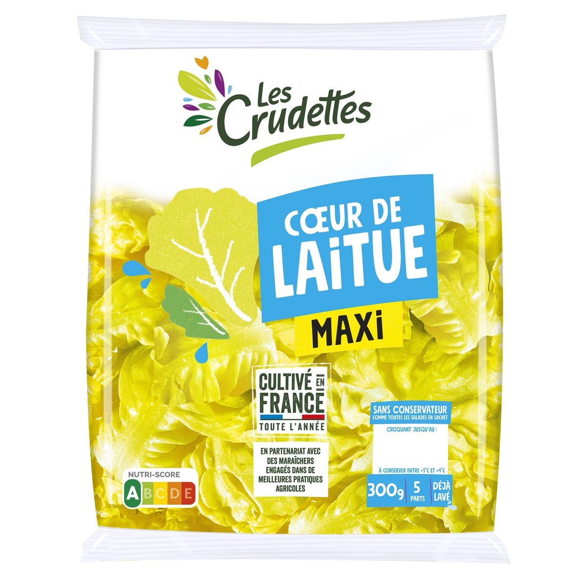 LES CRUDETTES Cœur de laitue 300g