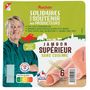 Voir la diapositive 2 : AUCHAN SOLIDAIRES Jambon supérieur 6 tranches 240g