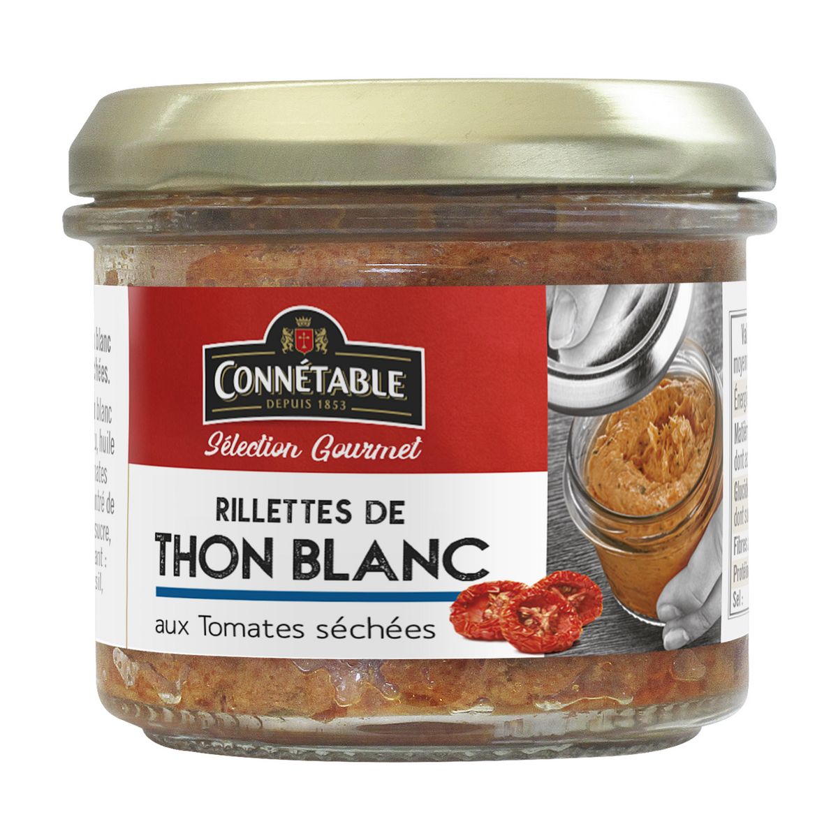 CONNETABLE Rillettes de thon blanc aux tomates séchées 100g