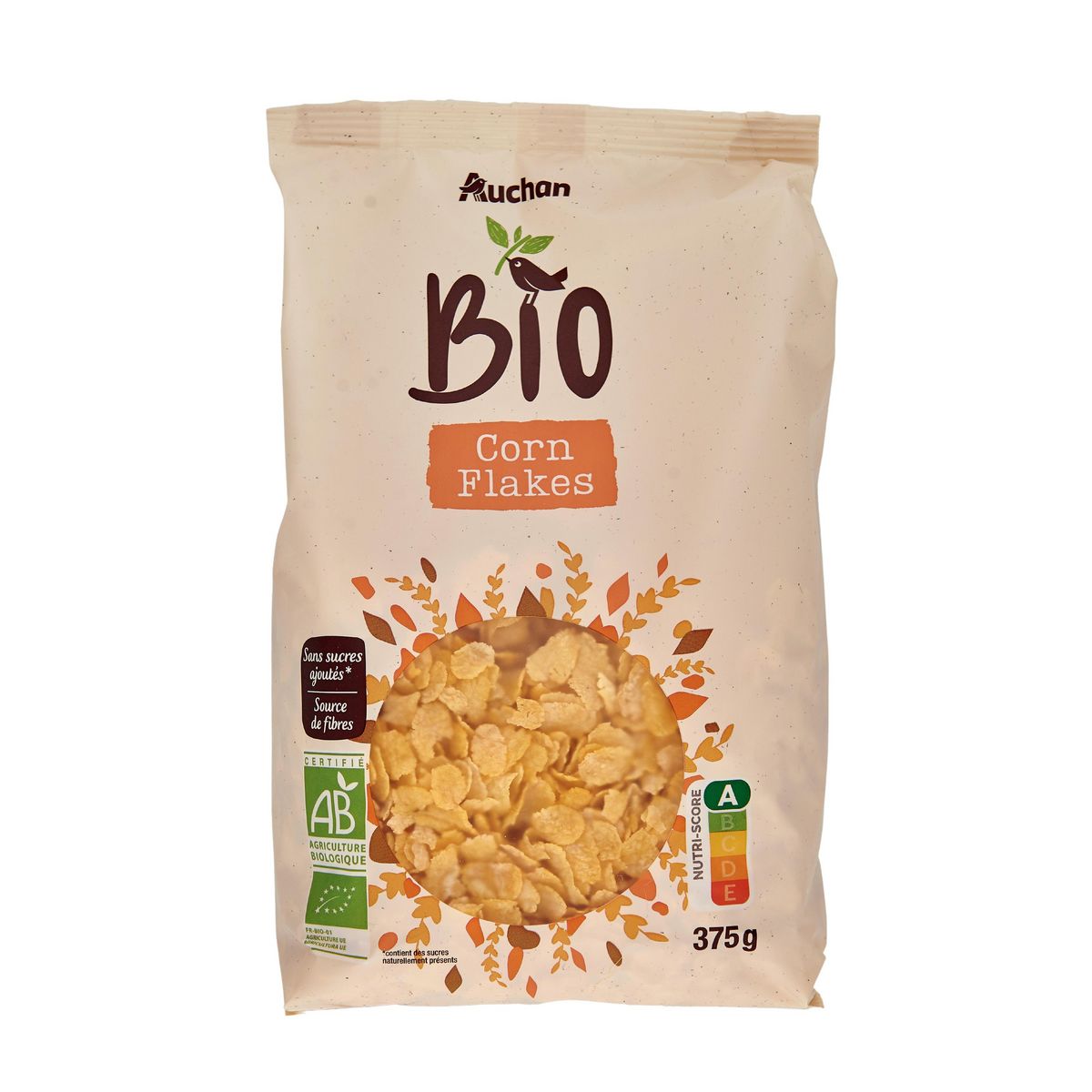 AUCHAN BIO Corn flakes 375g
