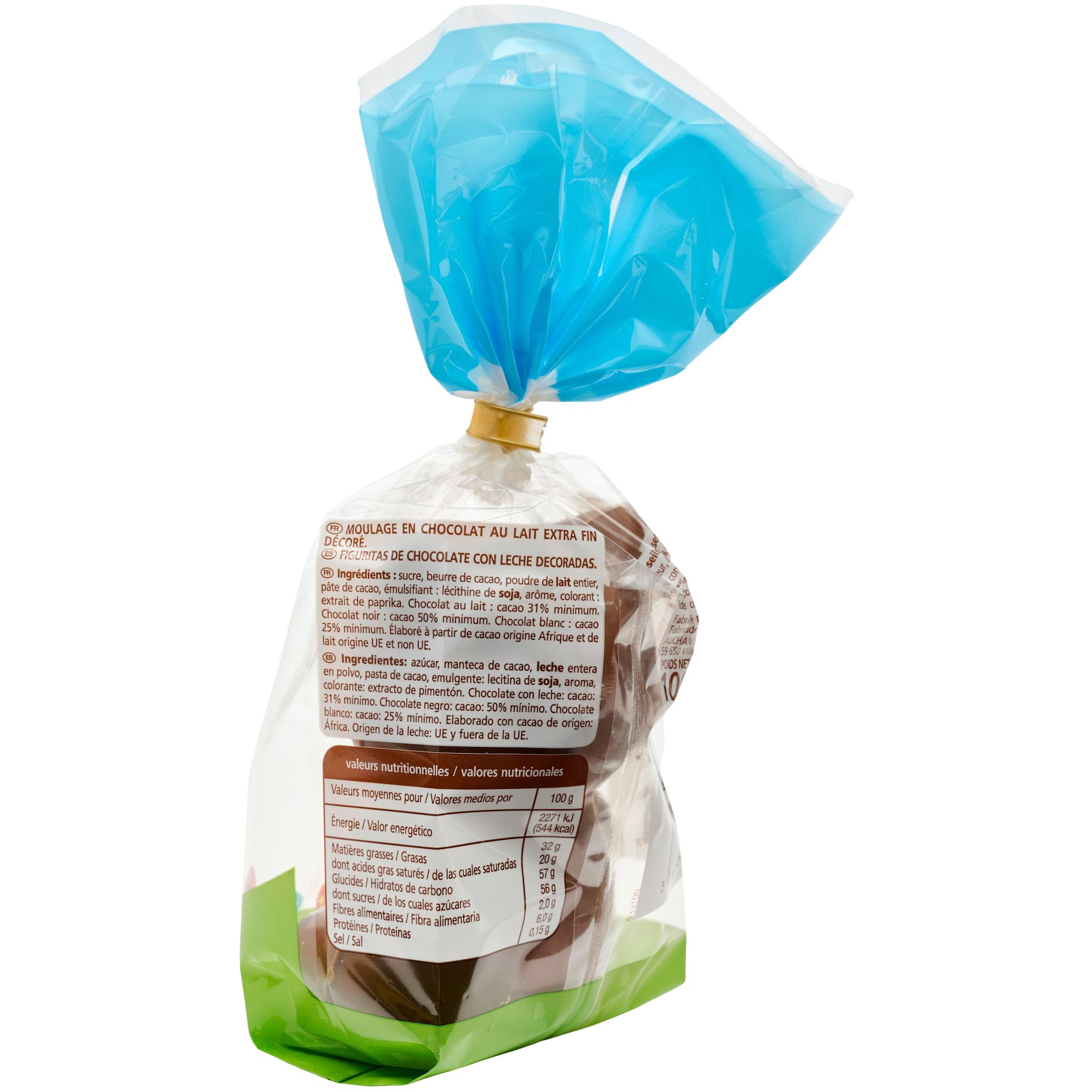 Voir la diapositive 2 : VENDOME Animaux rigolos chien en chocolat au lait 100g