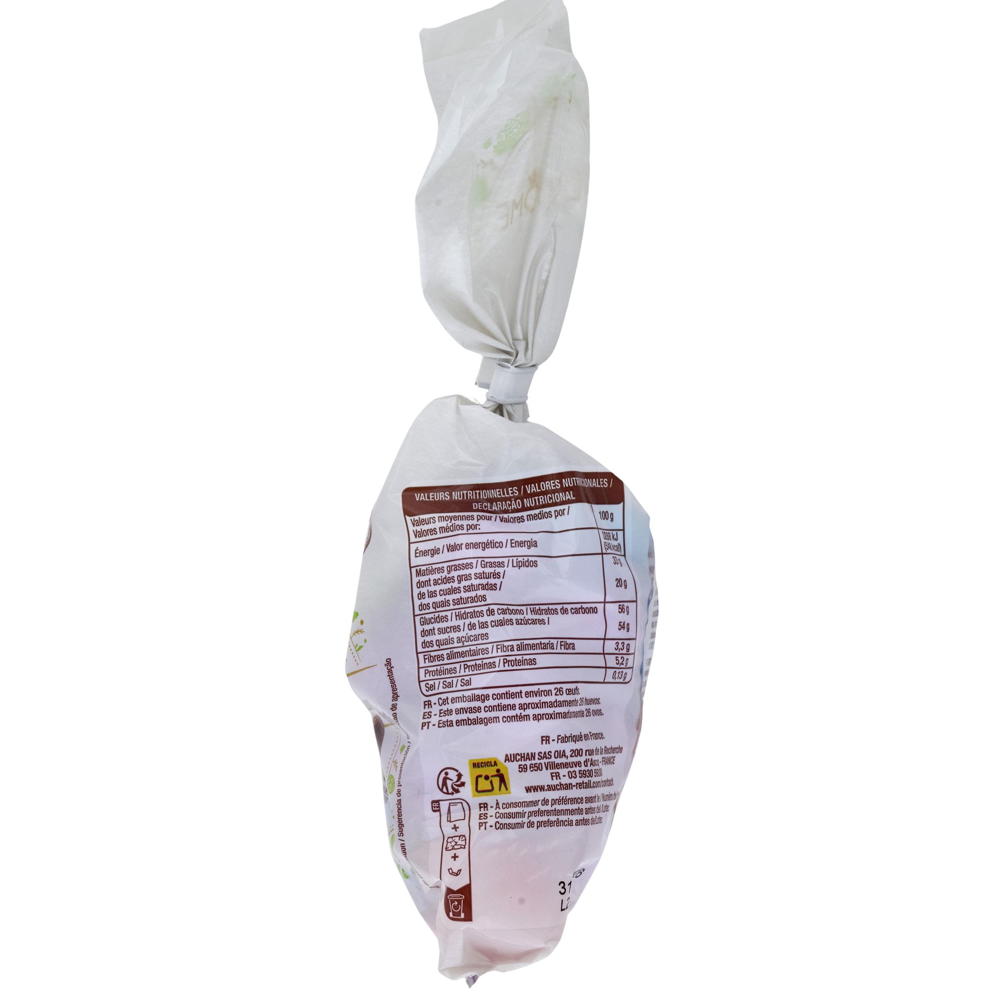 Voir la diapositive 2 : VENDOME Assortiment d'oeufs de chocolat au lait noir et blanc 200g