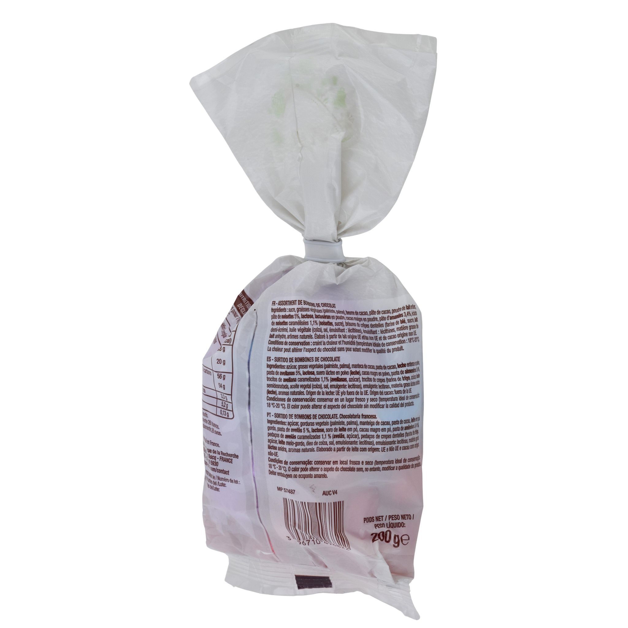 Voir la diapositive 3 : VENDOME Assortiment d'oeufs de chocolat au lait noir et blanc 200g