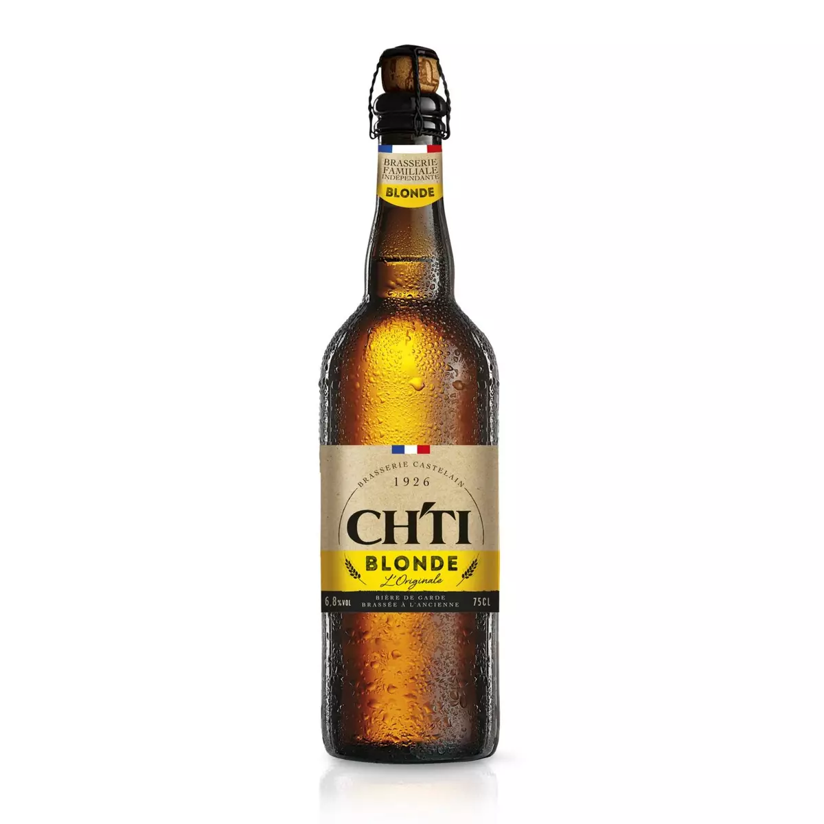 CH'TI Bière blonde originale 6.8% 75cl