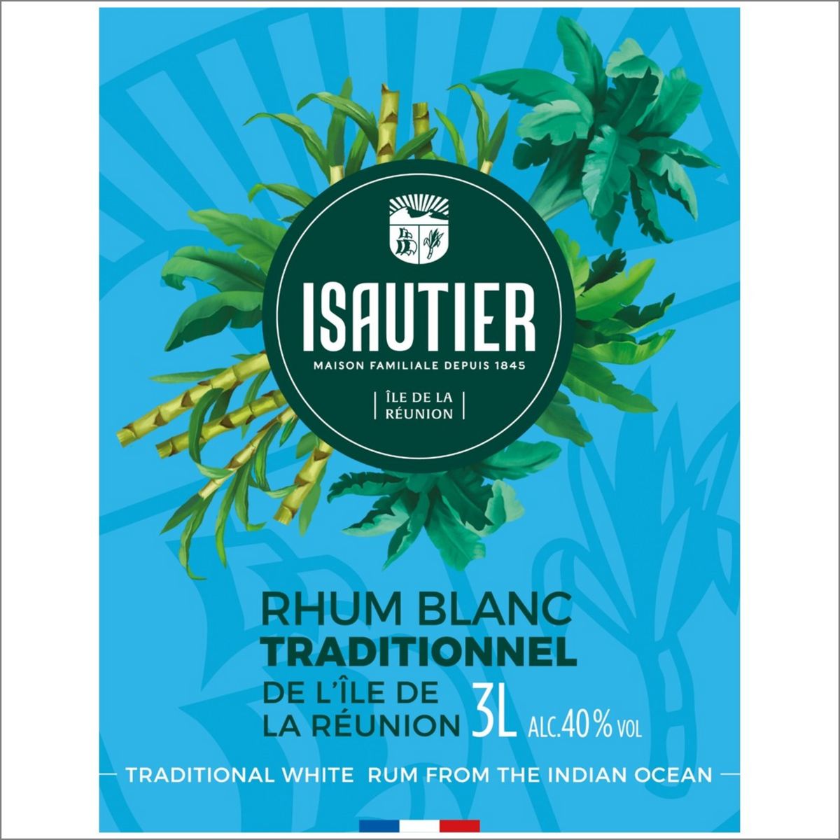ISAUTIER Rhum blanc traditionnel 40% bib 3l