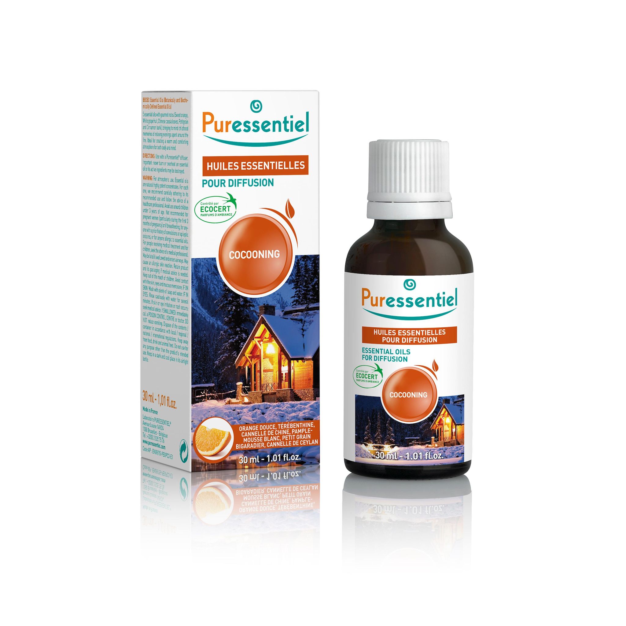 PURESSENTIEL Huiles essentielles pour diffusion cocooning 30ml