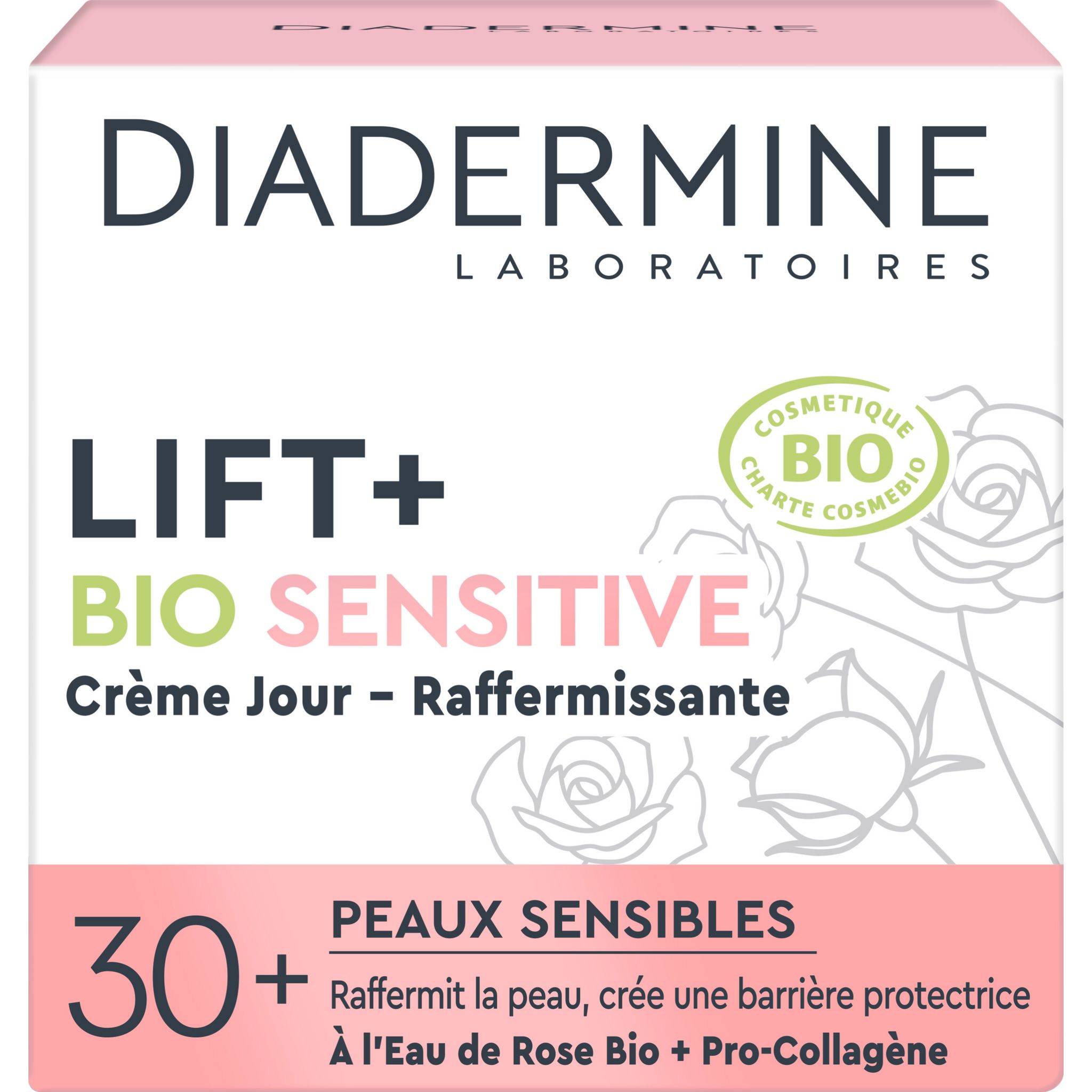 DIADERMINE Lift+ bio sensitive crème jour 30+ peaux sensibles 50ml