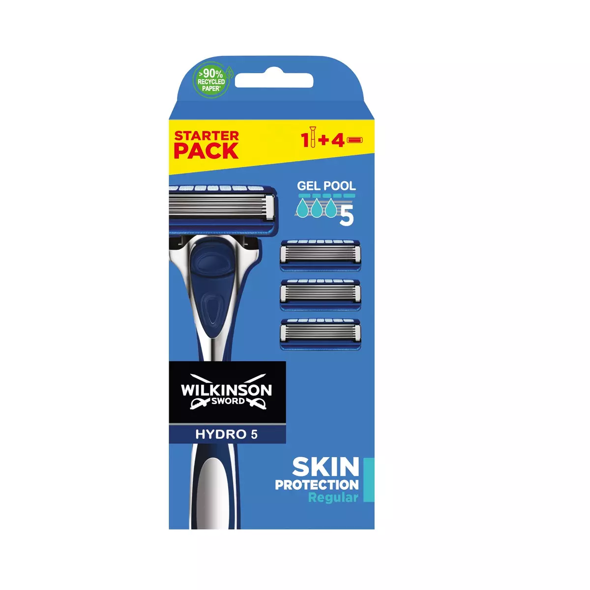 WILKINSON Hydro 5 Skin Protection rasoir avec recharges 4 recharges 1 rasoir