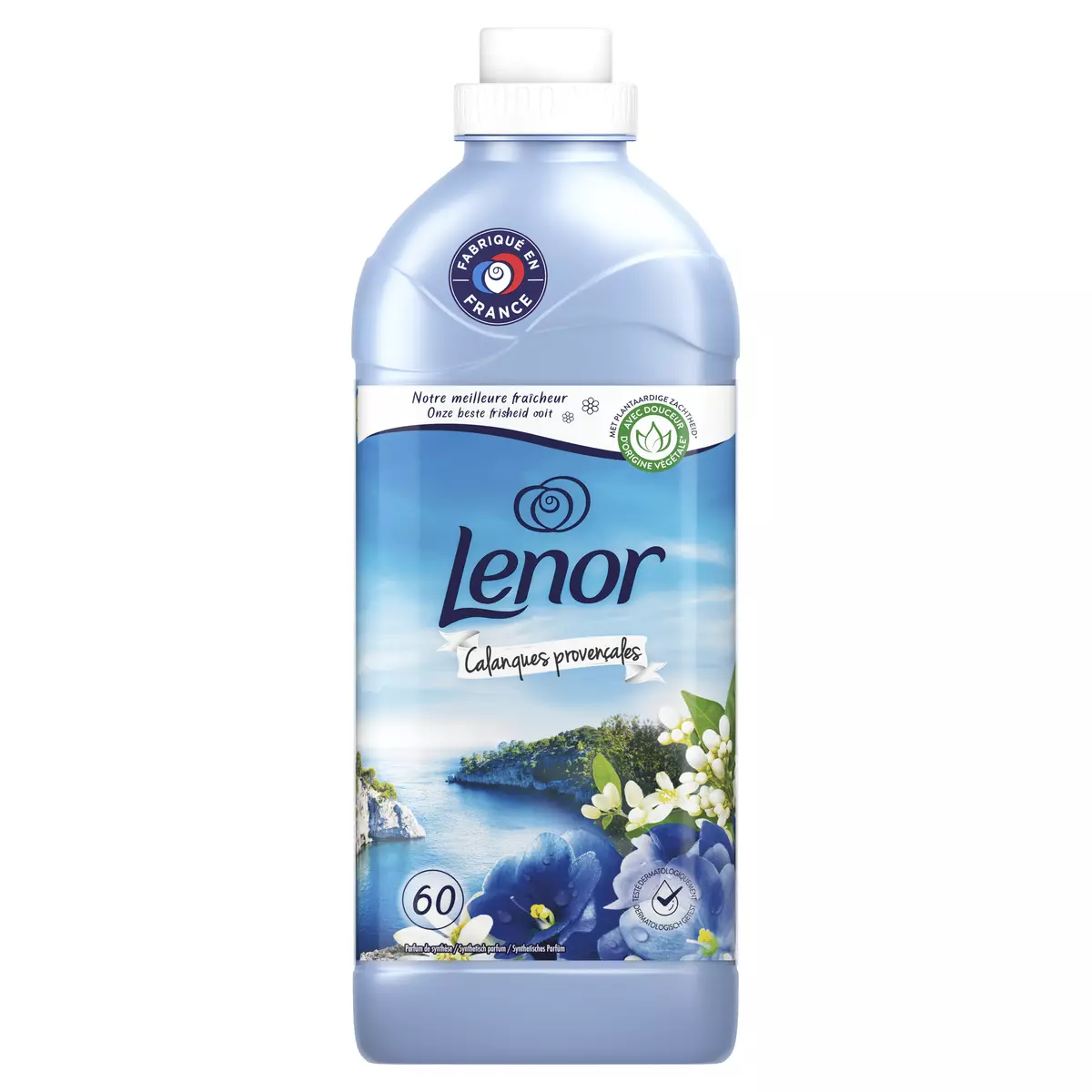 LENOR Adoucissant liquide Calanques provençale 60 lavages 1.38l