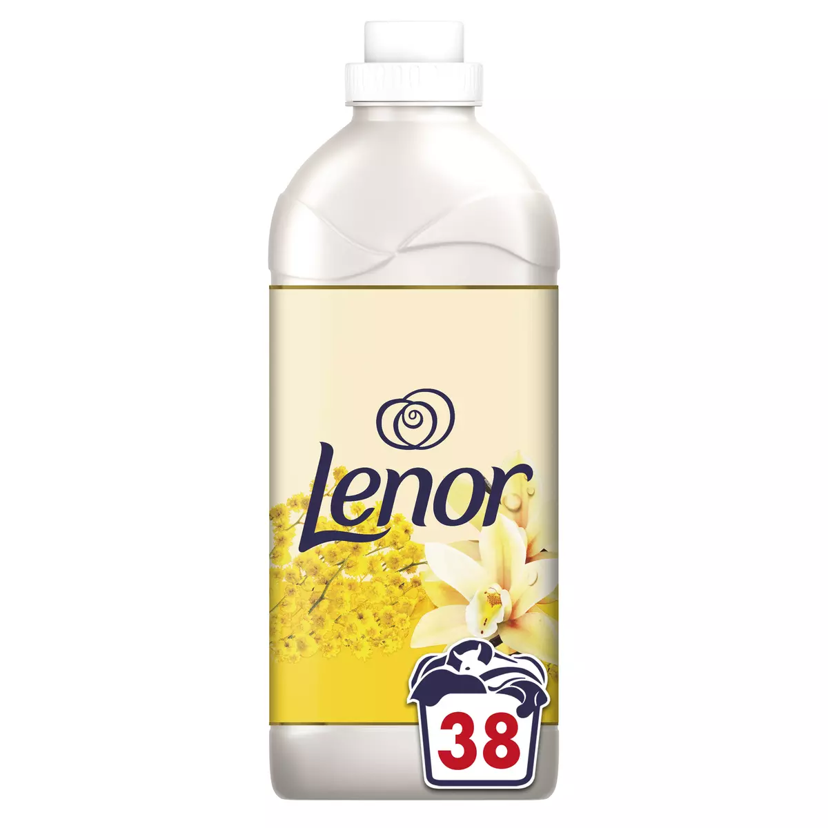 LENOR Adoucissant liquide vanille mimosa 38 lavages 874ml