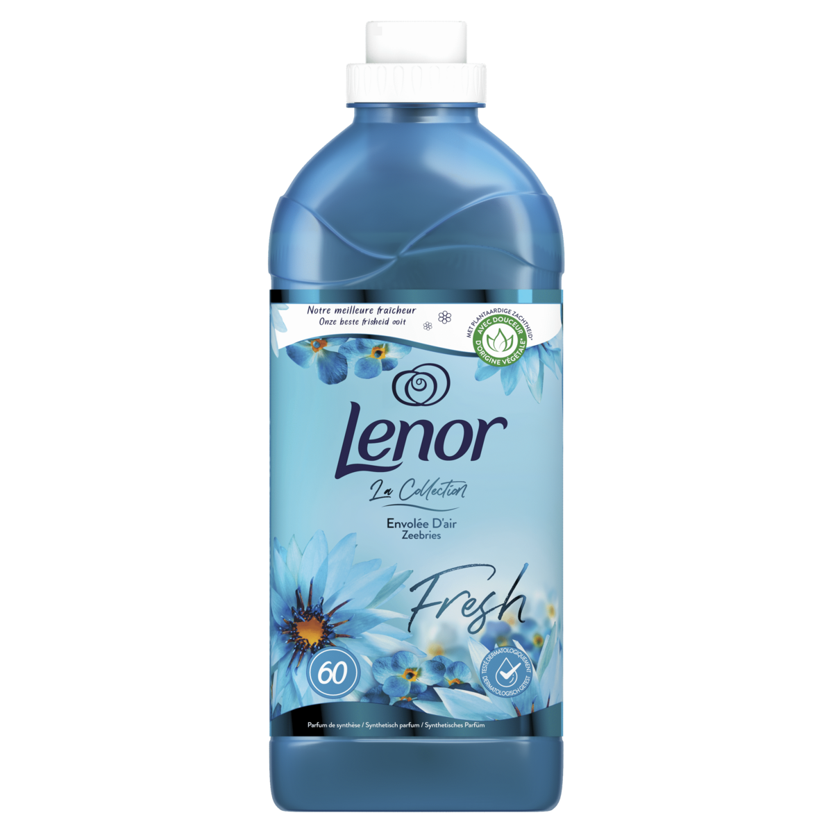 LENOR Adoucissant liquide envolée d'air 60 lavages 1.38l