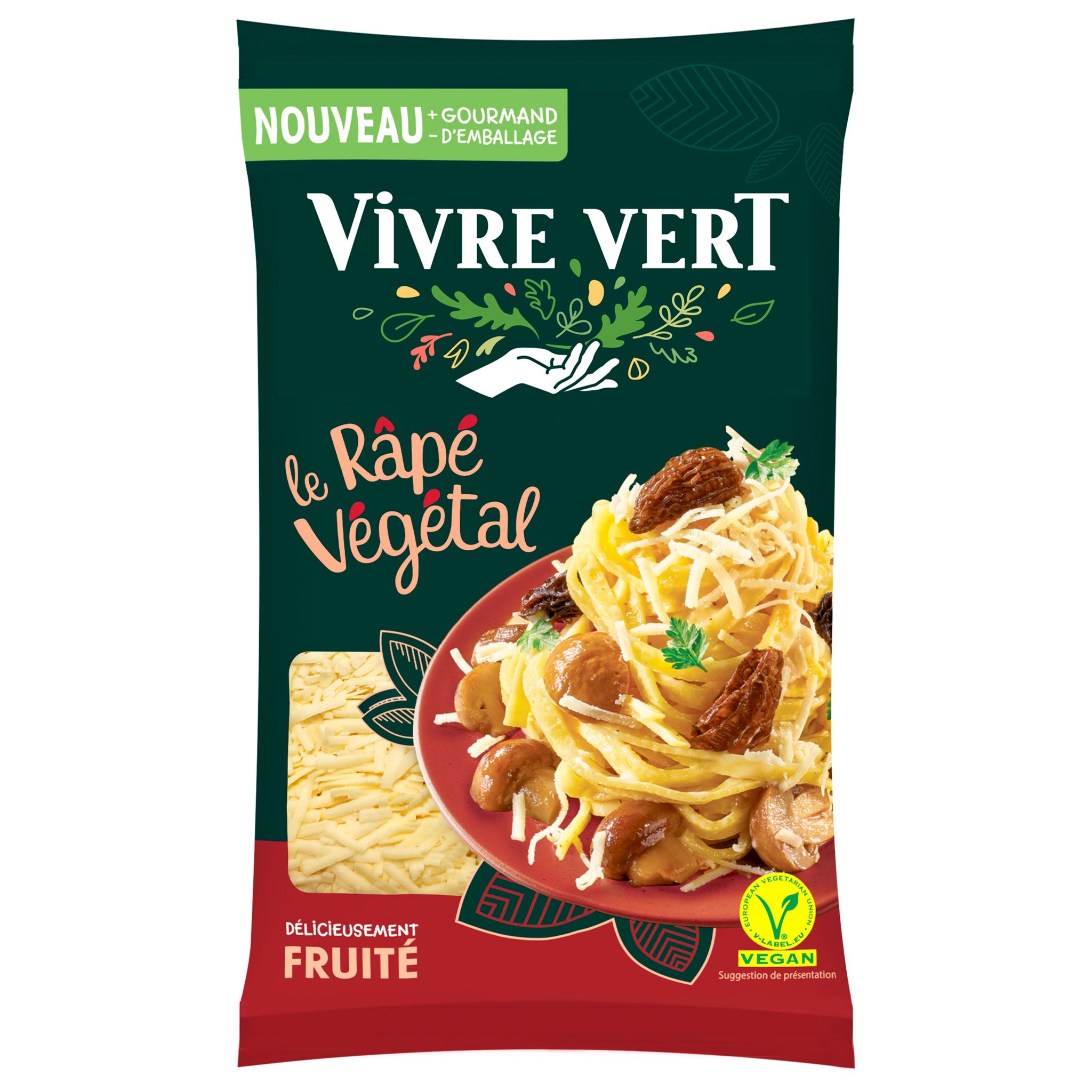 VIVRE VERT Le plaisir végétal râpé fin & fondant vegan 150g