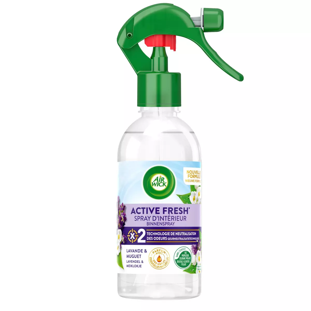 AIR WICK Spray neutralisateur d'odeur douceur de lavande et muguet 273ml