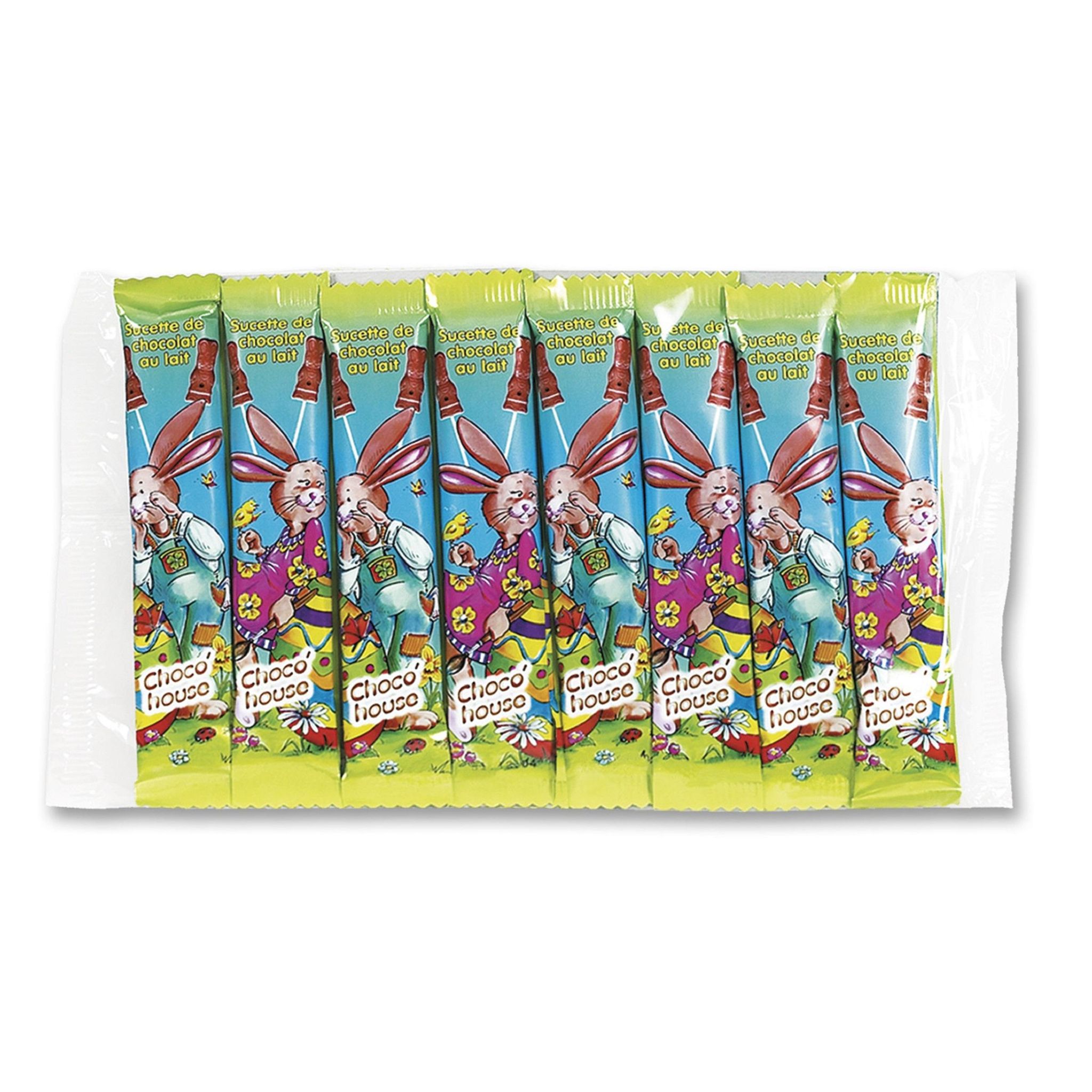 ROHAN Pack de 8 sucettes choco house 120g