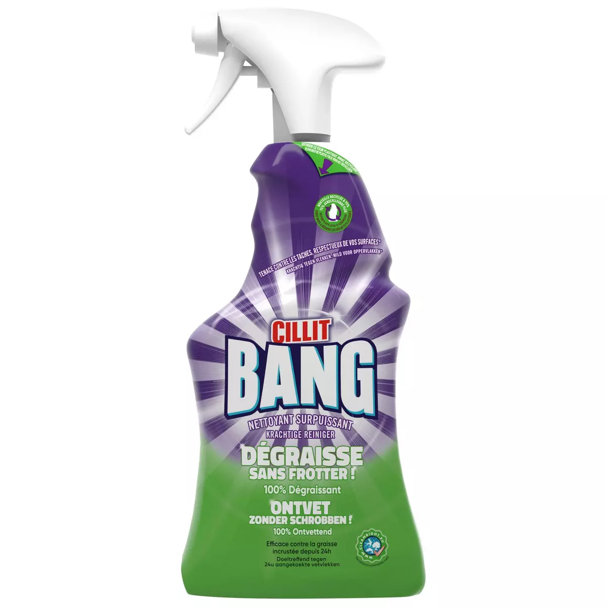 CILLIT BANG Spray nettoyant puissant dégraissant sans frotter 750ml