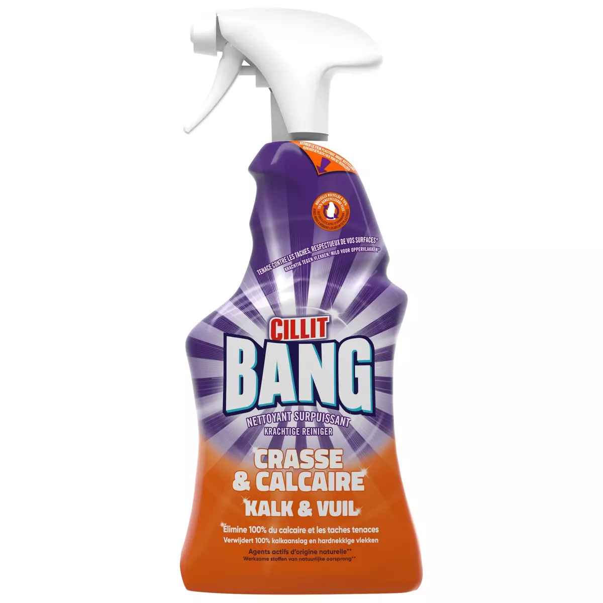 CILLIT BANG Spray nettoyant surpuissant&nbsp;crasse et calcaire 750ml