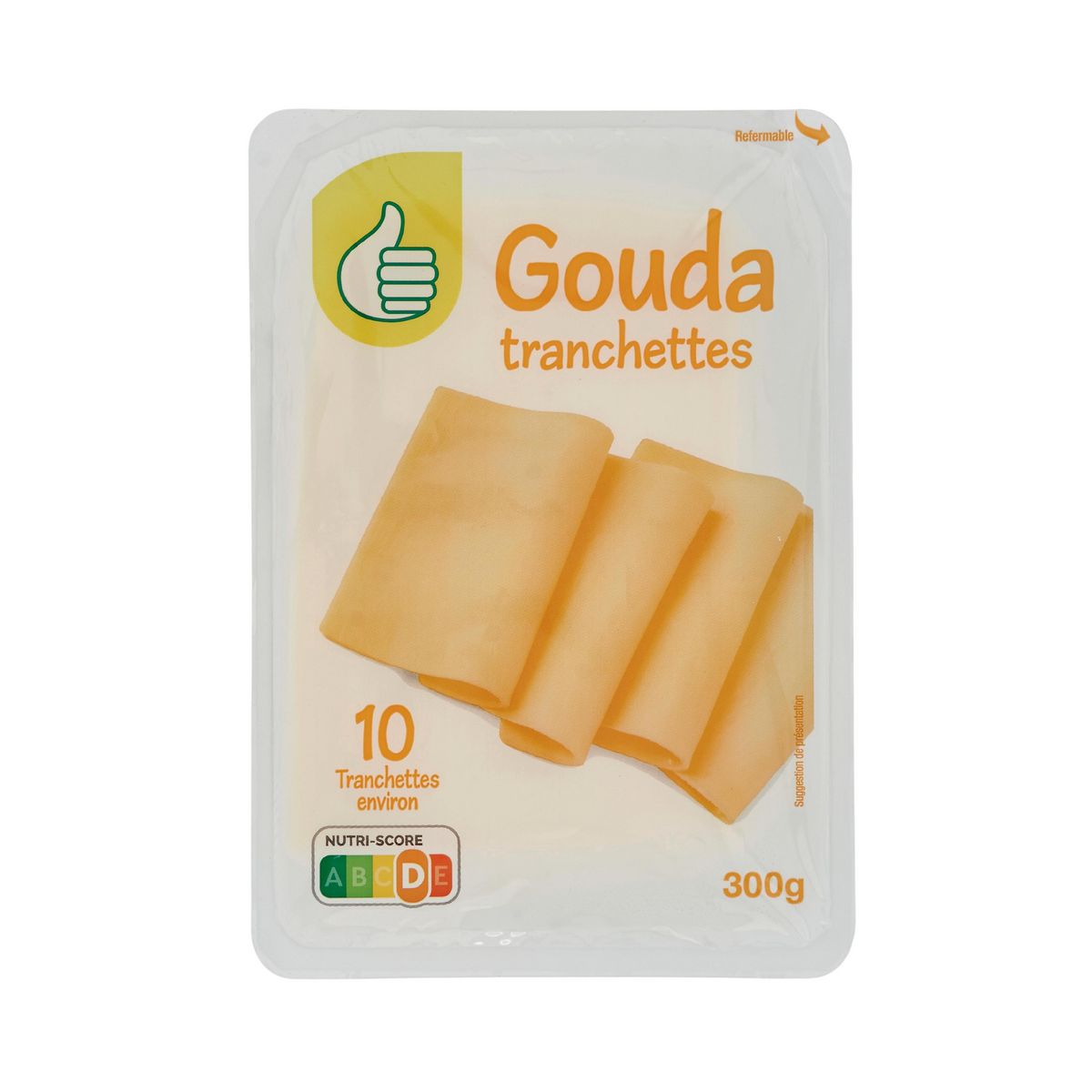 POUCE Gouda en tranches 10 tranches 300g