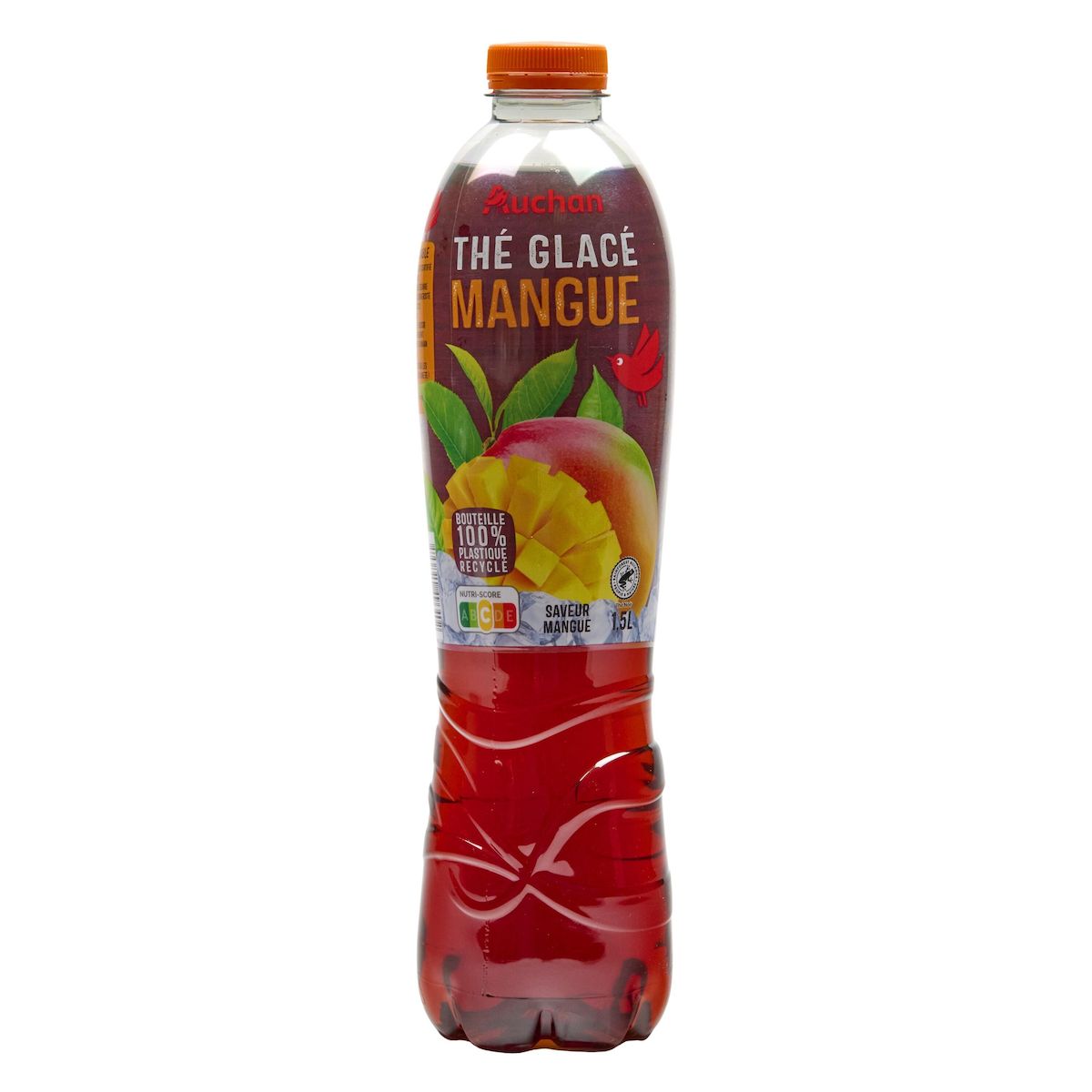 AUCHAN Thé glacé à la mangue 1.5l