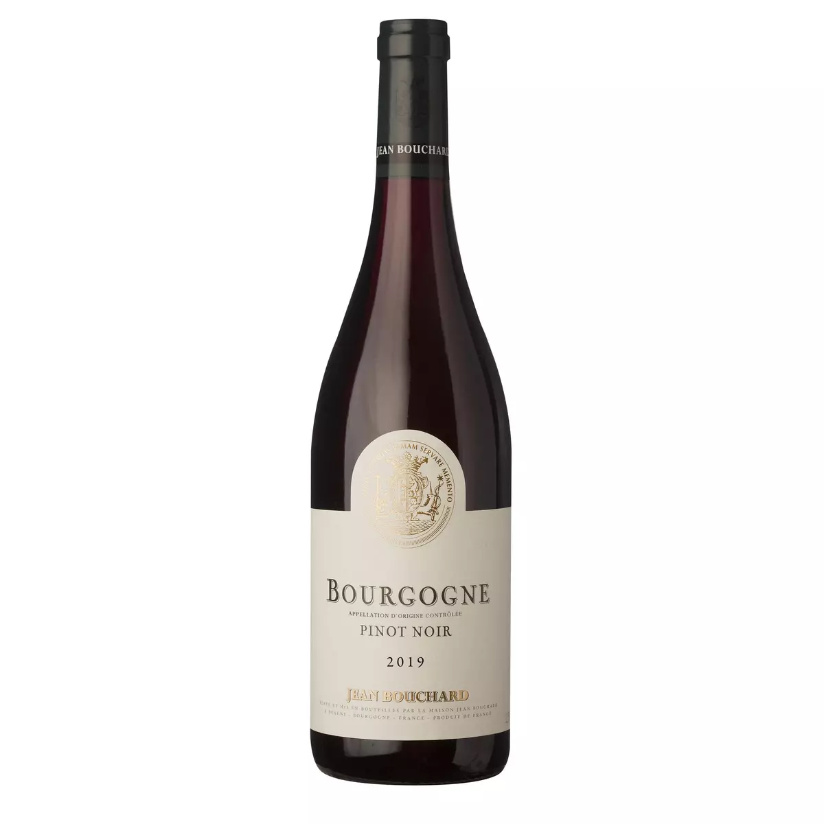 Vin rouge AOP Bourgogne pinot noir Jean Bouchard 2019 75cl