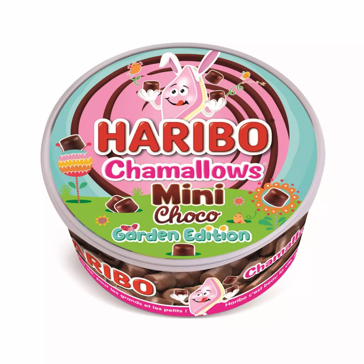 HARIBO Mini chamallows au chocolat garden édition 280g pas cher 