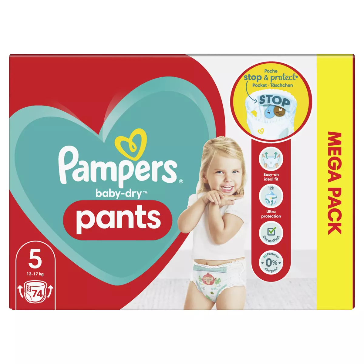 Pampers Bébé Dry Couches Taille 5 Pièces 23 Couches