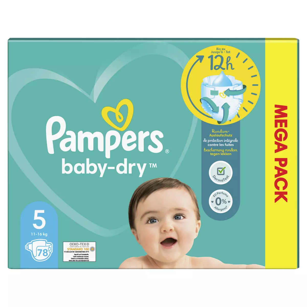 Couche baby dry taille 5 - Pampers