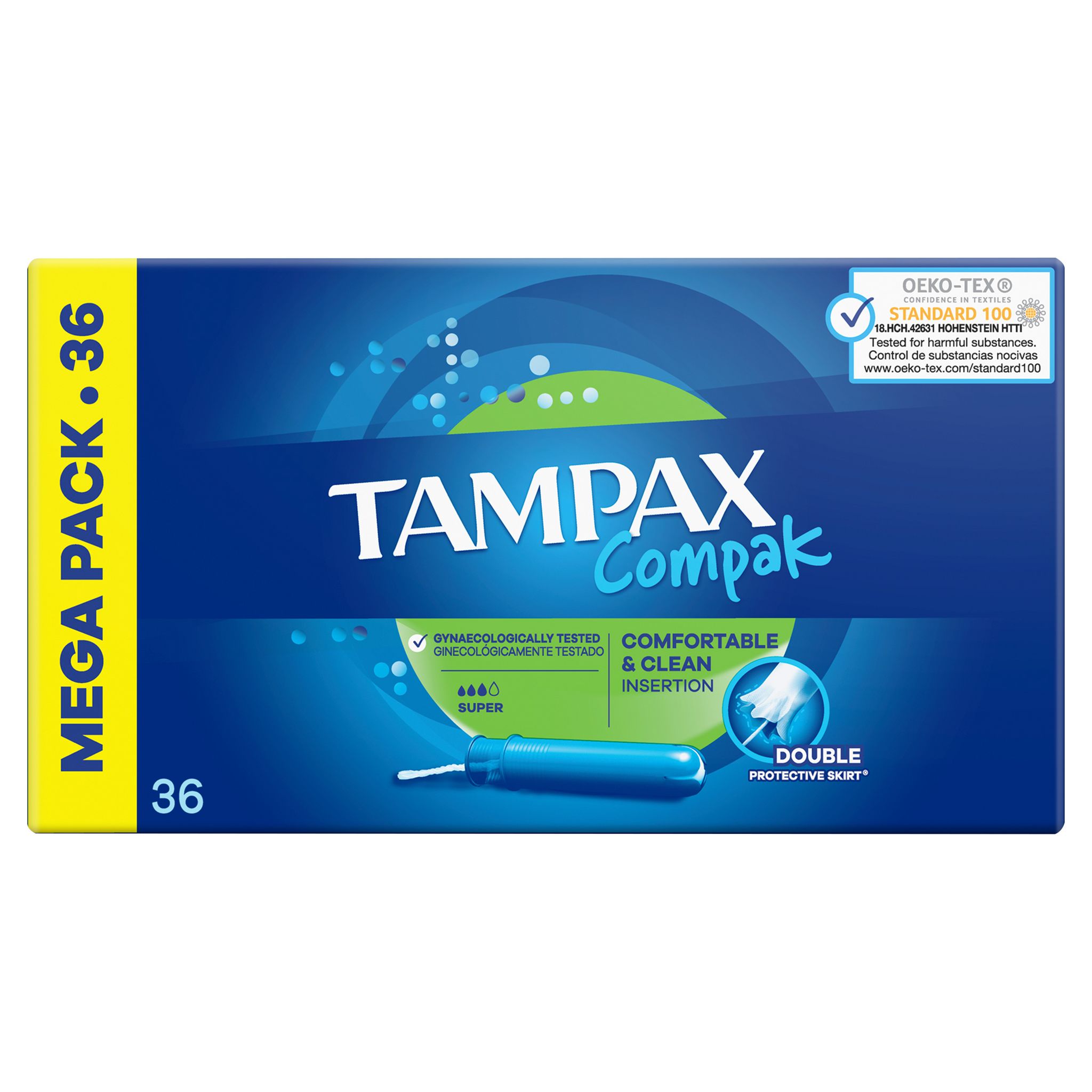 Voir la diapositive 2 : TAMPAX Compak tampons avec applicateur super 36 tampons