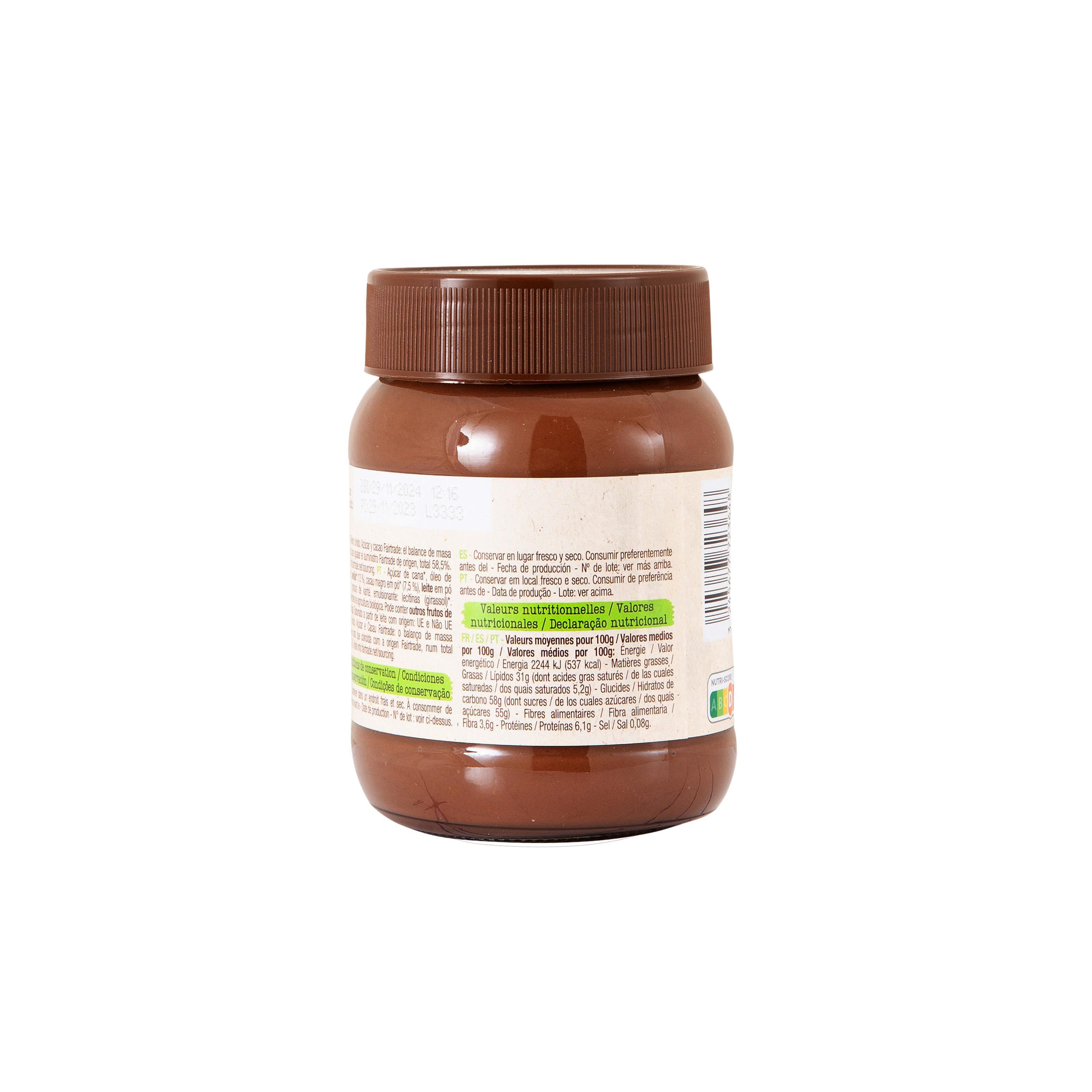 Voir la diapositive 6 : AUCHAN BIO Pâte à tartiner au cacao et noisettes 400g