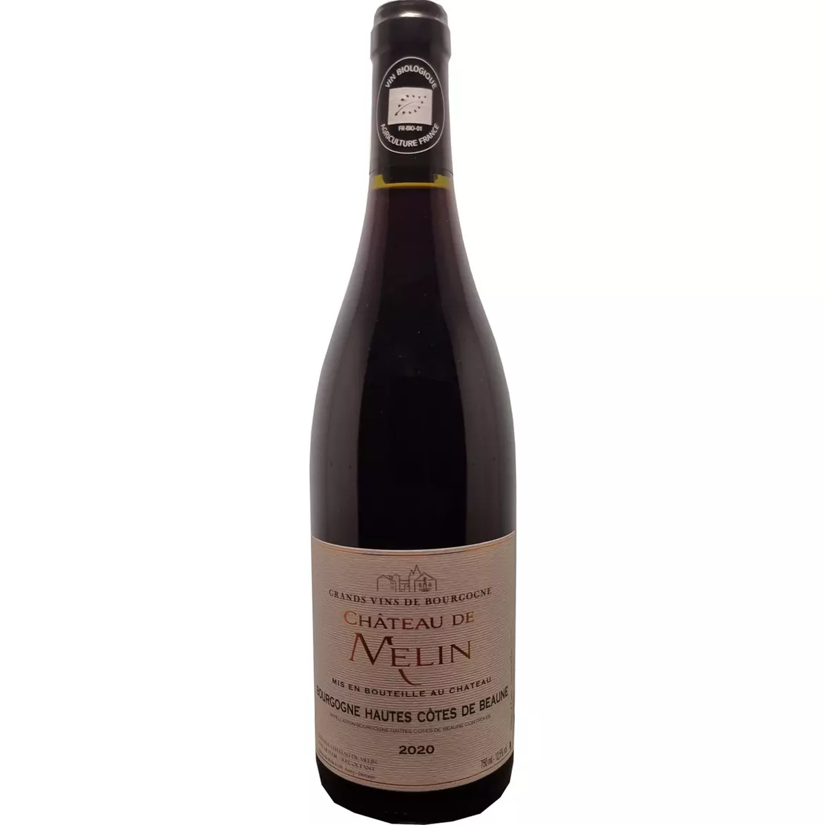 Vin rouge AOP Hautes-Côtes-de-Beaune Château de Melin bio 2020 75cl