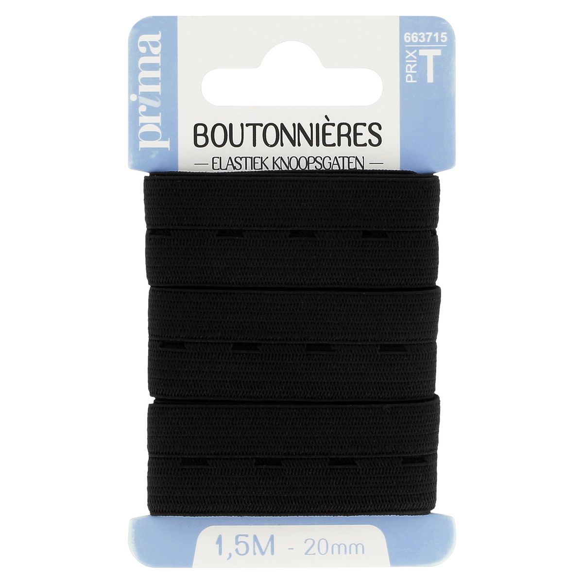 PRIMA Elastique boutonnières 1m x 20mm x1