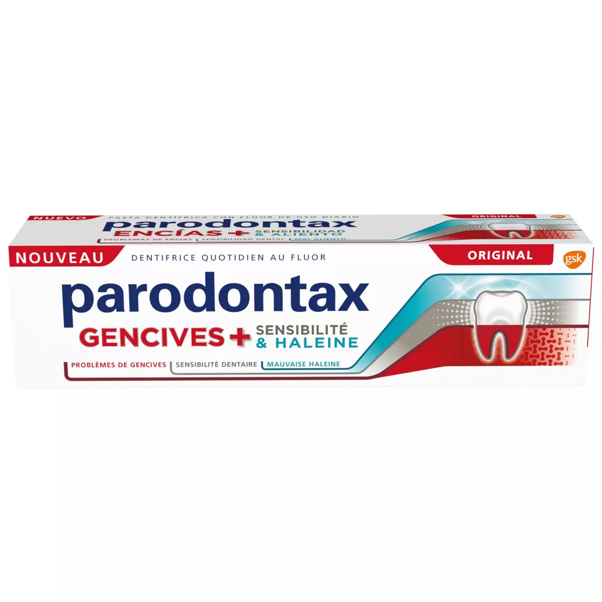 PARODONTAX Dentifrice gencives+ sensibilité et haleine original 75ml