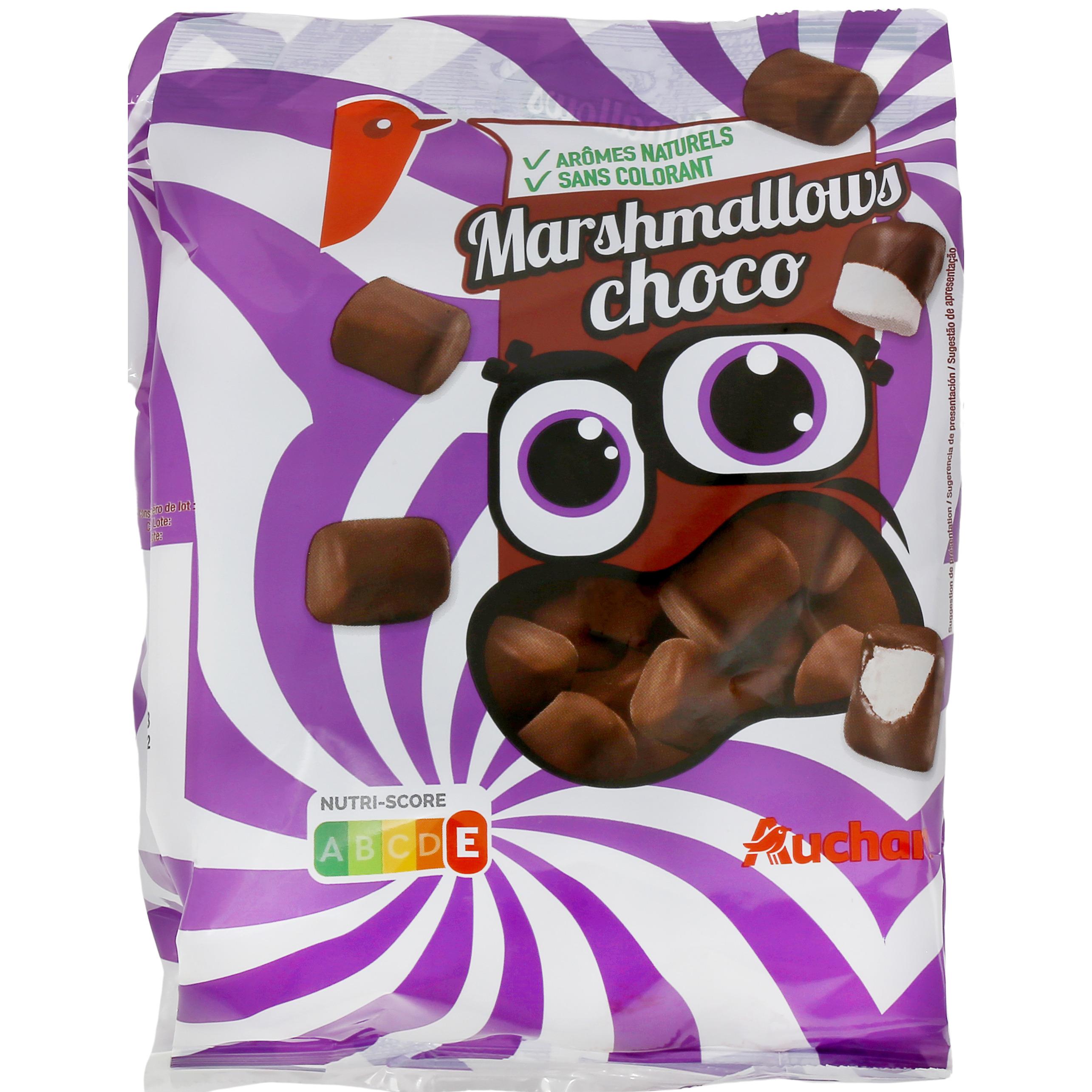 Voir la diapositive 2 : AUCHAN Marshmallows enrobé de chocolat 160g
