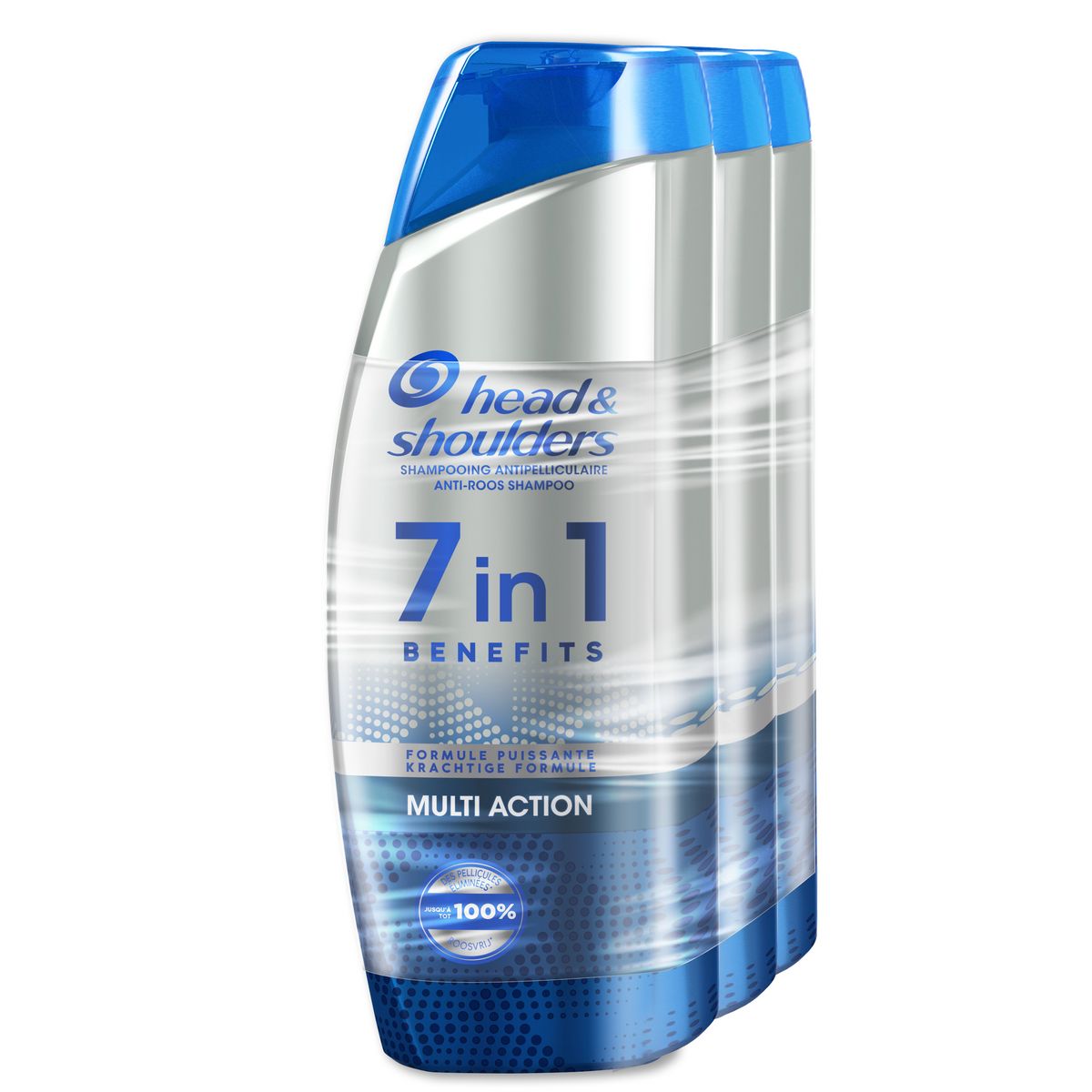 HEAD & SHOULDERS Shampooing antipelliculaire 7 en 1 multi action 3x250ml