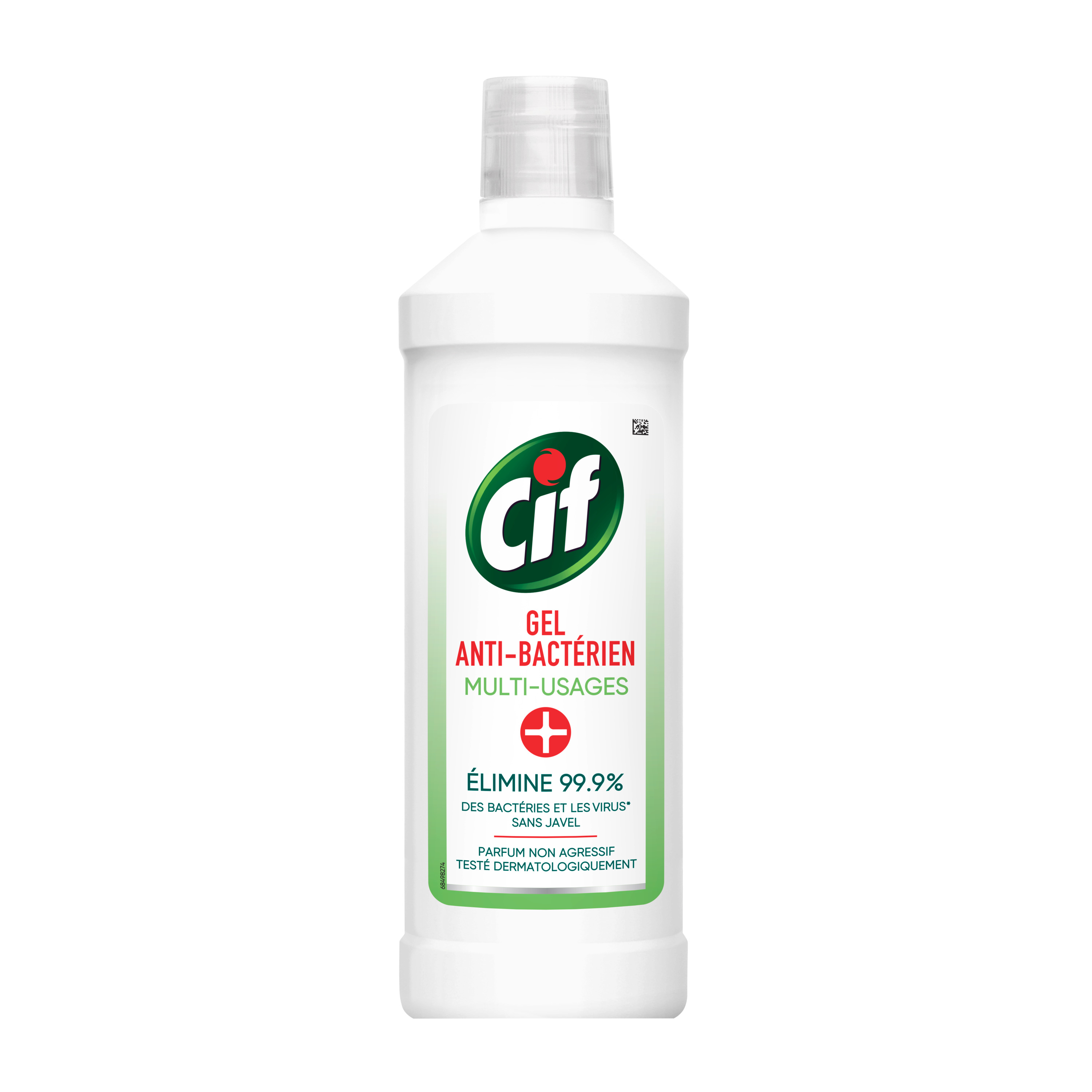 Voir la diapositive 2 : CIF Gel anti-bactérien multi-usages sans javel 1l