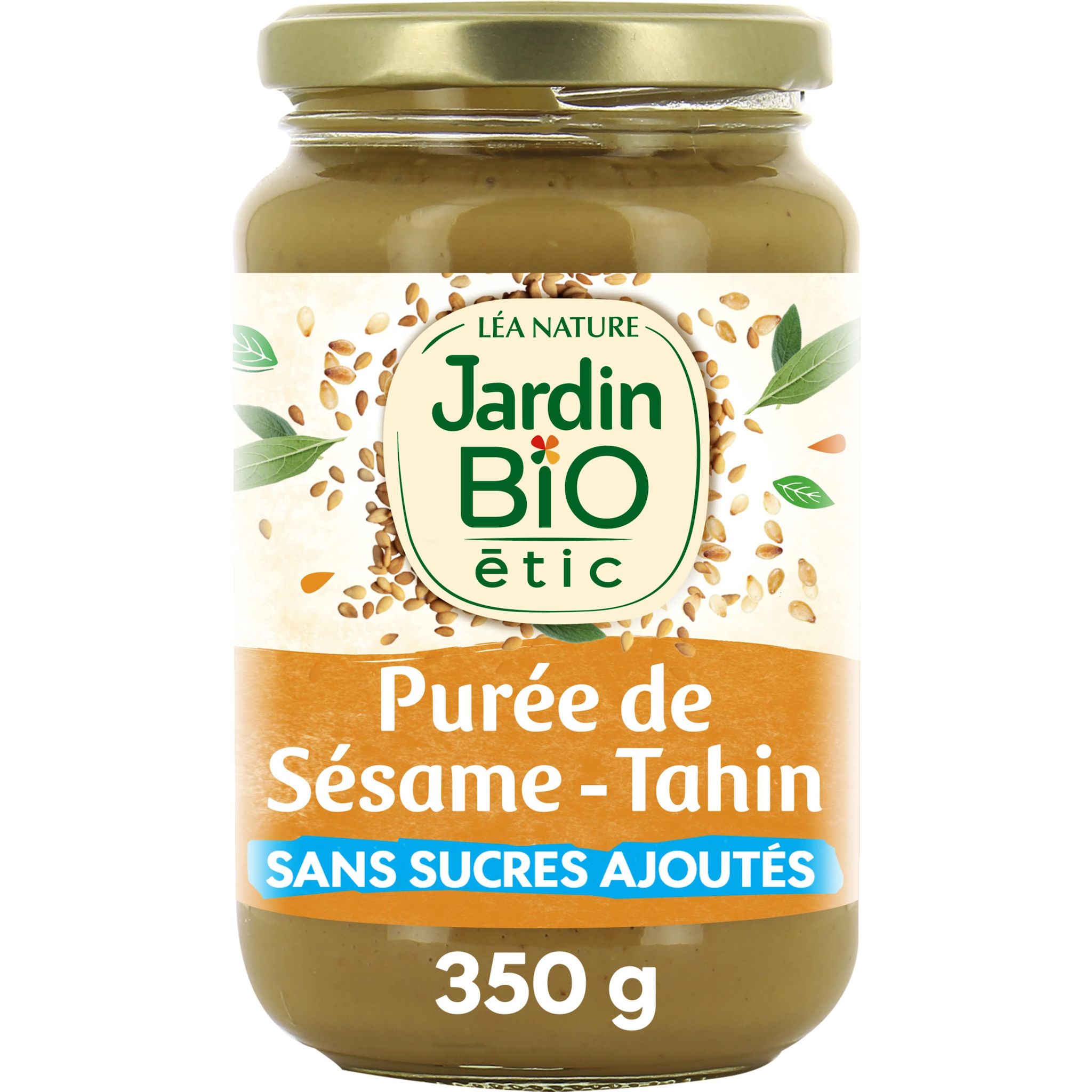 JARDIN BIO ETIC Purée de sésame et tahin sans sucres ajoutés en bocal 350g